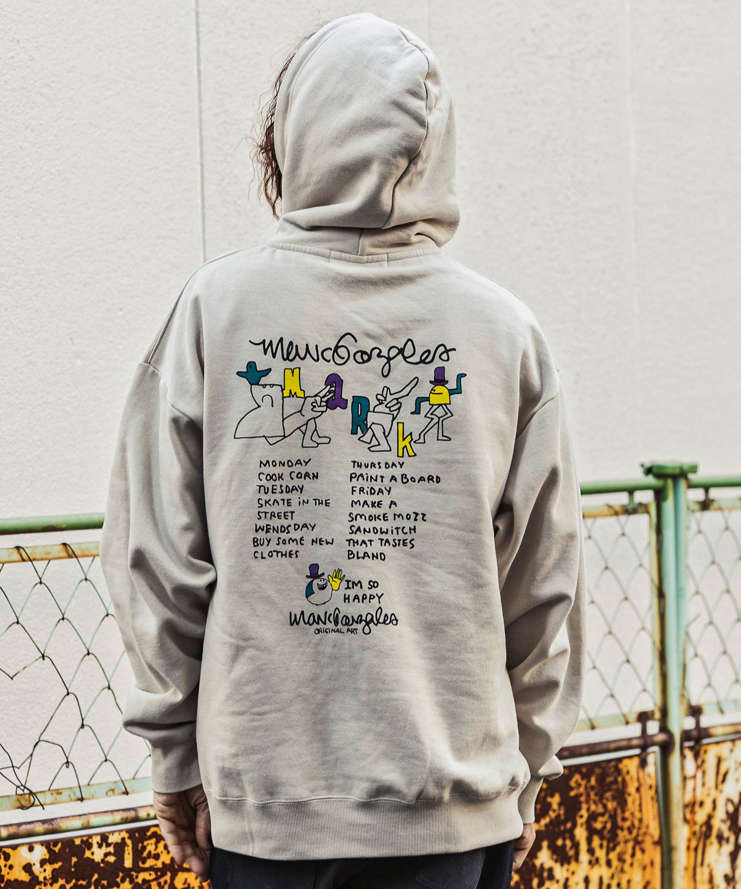 MARK GONZALES ARTWORK COLLECTION(マーク ゴンザレス)バックプリントプルパーカー/3type/5colors