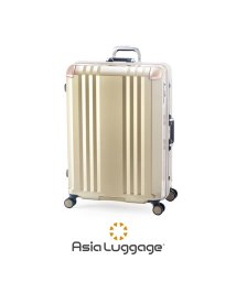 ASIA LUGGAGE(アジアラゲージ)/アジアラゲージ デカかるEdge スーツケース Lサイズ 96L 受託無料 大容量 大型 フレームタイプ ストッパー付き A.L.I ALI－070R－28/シャンパンゴールド