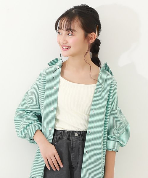 devirock(デビロック)/リブキャミソール(140cm以上カップ付き) 子供服 キッズ 女の子 トップス タンクトップ キャミソール ノースリーブ /オフホワイト