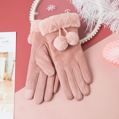 BACKYARD FAMILY(バックヤードファミリー)/防寒手袋 レディース asdfgloves01/ピンク