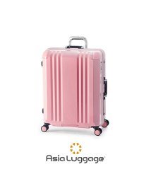 ASIA LUGGAGE(アジアラゲージ)/アジアラゲージ デカかるEdge スーツケース Lサイズ 73L フレームタイプ ストッパー付き 大容量 大型 軽量 A.L.I ALI－070R－24/ピンク
