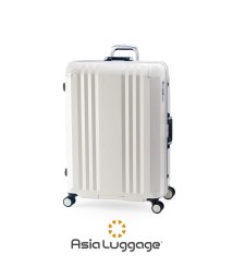 ASIA LUGGAGE(アジアラゲージ)/アジアラゲージ デカかるEdge スーツケース Lサイズ 96L 受託無料 大容量 大型 フレームタイプ ストッパー付き A.L.I ALI－070R－28/オフホワイト