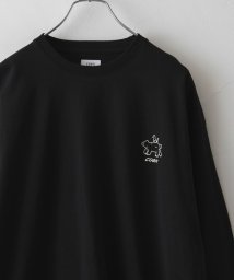 coen(coen)/【WEB限定】Ryo　Kaneyasu×コーエンベアロングスリーブTシャツ/BLACK