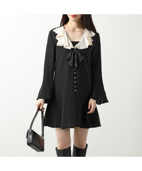 セール】CELINE ワンピース 2R51K204D シルク ミニ丈 長袖(505872961  