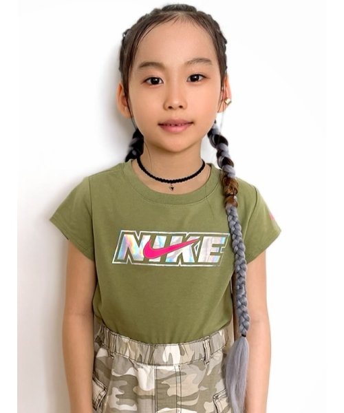 NIKE(NIKE)/キッズ(105－120cm) Tシャツ NIKE(ナイキ) ICONCLASH S/S TEE/KHAKI