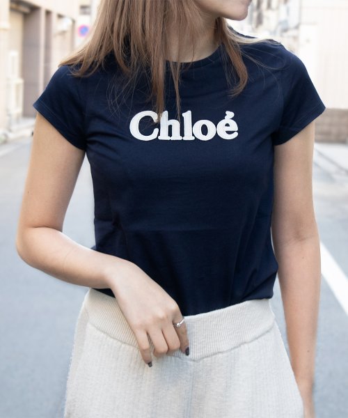 Chloe クロエ ロゴ Tシャツ クロエキッズ コットン100％ 半袖 大人もOK  