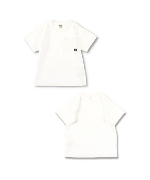 BRANSHES(ブランシェス)/【WEB限定/DRC/お肌に嬉しい綿100％】ポケット半袖Tシャツ/オフホワイト