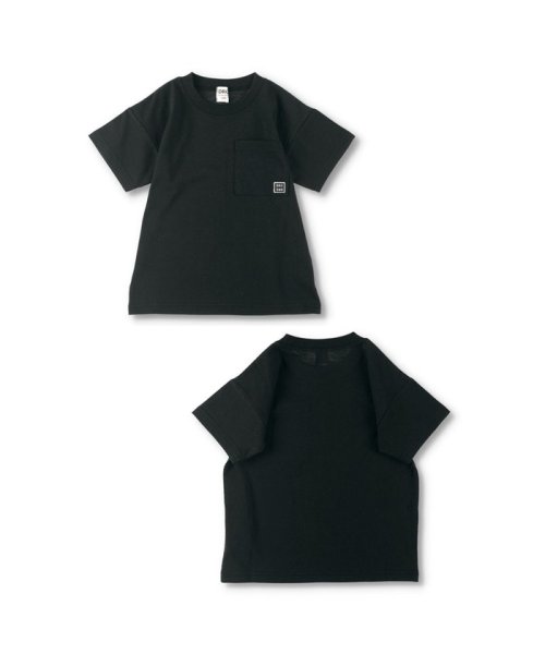 BRANSHES(ブランシェス)/【WEB限定/DRC/お肌に嬉しい綿100％】ポケット半袖Tシャツ/ブラック