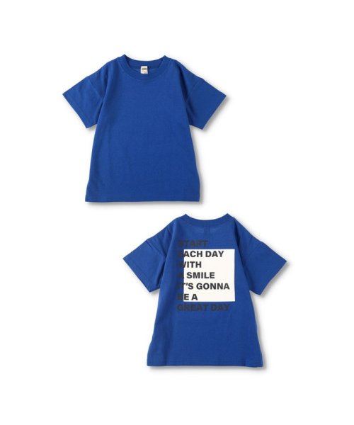 BRANSHES(ブランシェス)/【WEB限定/DRC/お肌に嬉しい綿100％】アソートグラフィック半袖Tシャツ/ブルー