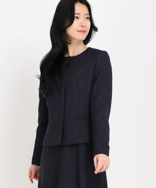 ノーカラージャケット 商品説明＊シダーツイード＊洗濯：ドライクリーニング UO1585799510(12100円)