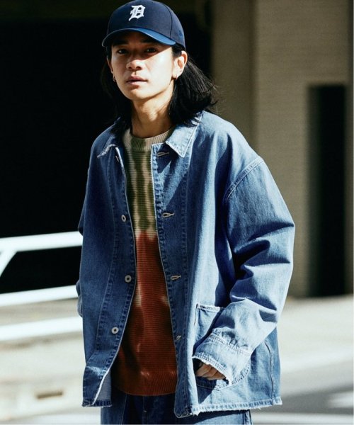 デニム カバーオール ブリーチ加工で雰囲気のある仕上がりとなっています 予めご了承ください