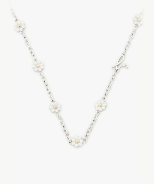 agnes b. FEMME(アニエスベー　ファム)/H922 NECKLACE Daisy Land フラワーネックレス/シルバー系その他