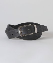 BLACK LABEL CRESTBRIDGE(BLACK LABEL CRESTBRIDGE)/チェックバックルエンボスクレストブリッジチェックリバーシブルベルト/シルバー