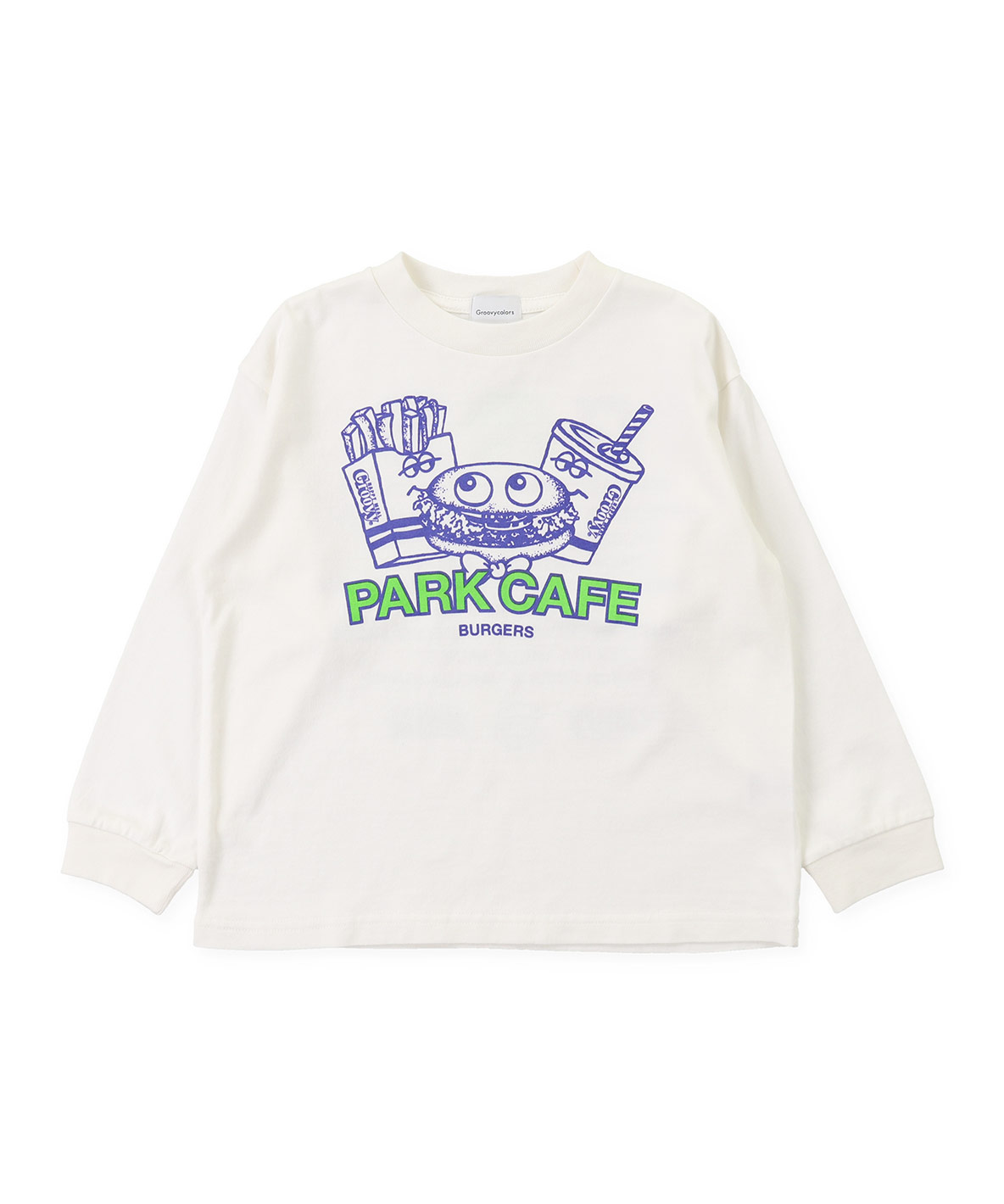GROOVYCOLORS グルーヴィーカラーズ GROOVY COLORS PARK CAFE BURGE ホワイト BM GROOVYCOLORS グルーヴィーカラーズ GROOVY COLORS PARK CAFE BURGE ホワイト BM