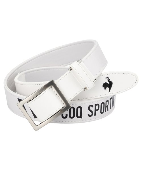 le coq sportif GOLF (ルコックスポルティフ（ゴルフ）)/ピン無しストレッチベルト/ホワイト