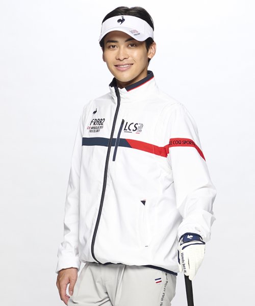 le coq sportif GOLF (ルコックスポルティフ（ゴルフ）)/【ストレッチフォーサー】2WAYブルゾン/ホワイト