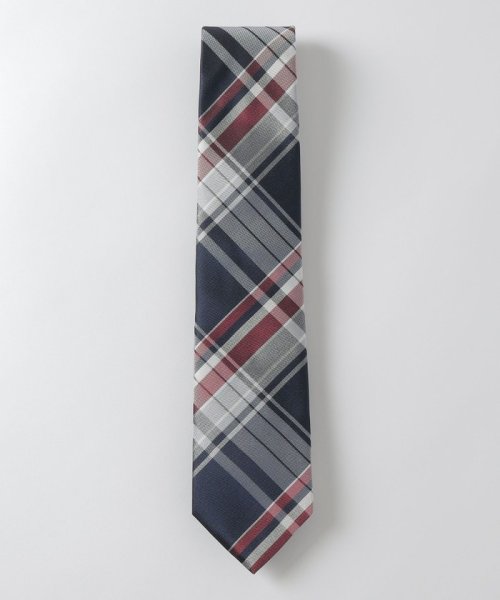 カラーバスケットコンビチェックタイ ネクタイ・カフスボタン U1299317871(10010円)