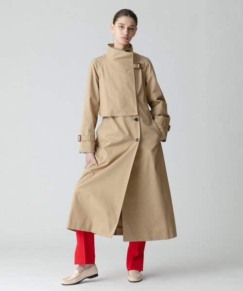 オーバーラップスタンドコート 