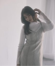 PROPORTION BODY DRESSING(プロポーション　ボディドレッシング)/シアードッキングリブニット/エクリュ1