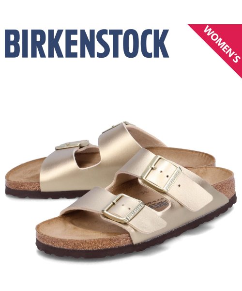 BIRKENSTOCK(ビルケンシュトック)/ビルケンシュトック BIRKENSTOCK アリゾナ サンダル レディース ビルコフロー 細幅 ARIZONA ゴールド/ゴールド