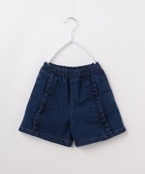 THE SHOP TK（KID）(ザ　ショップ　ティーケー（キッズ）)/【110－150】フリルキュロットパンツ/ネイビー（094）