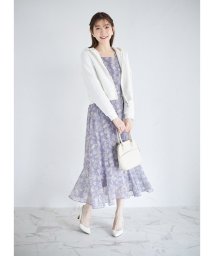 tocco closet(トッコクローゼット)/パール付きダブルジップダンボールパーカー/Off-white