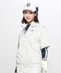 le coq sportif GOLF (ルコックスポルティフ（ゴルフ）)/【ストレッチフォーサー】半袖ジャガードパーカー/ホワイト