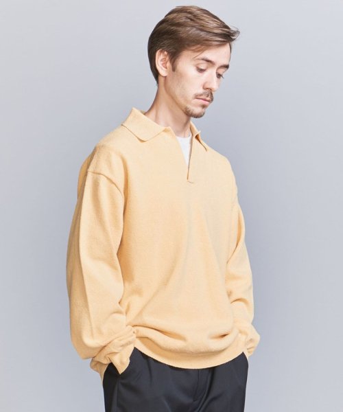 BEAUTY&YOUTH UNITED ARROWS(ビューティーアンドユース　ユナイテッドアローズ)/リングコットン スキッパー ニット/CREAM