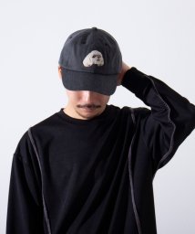 GLOSTER(GLOSTER)/【GLOSTER/グロスター】WASHED DOG embroidery CAP キャップ 刺繍/チャコールグレー