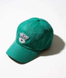 GLOSTER(GLOSTER)/【GLOSTER/グロスター】WASHED DOG embroidery CAP キャップ 刺繍/グリーン