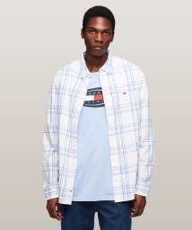 TOMMY JEANS/レギュラーポプリンチェックシャツ/505875140