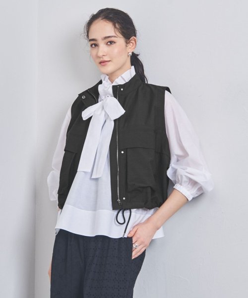 ＜SACRA＞ノースリーブ ジャケット ベスト 