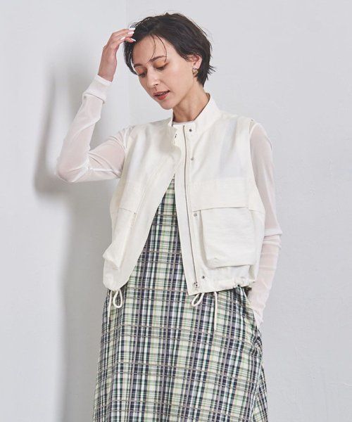 ＜SACRA＞ノースリーブ ジャケット ベスト 