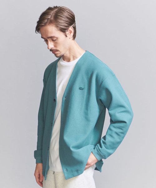 BEAUTY&YOUTH UNITED ARROWS(ビューティーアンドユース　ユナイテッドアローズ)/＜LACOSTE for BEAUTY&YOUTH＞ 1トーン カーディガン/TURQUOISE