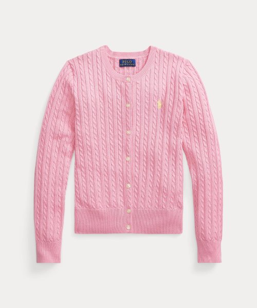 (ガールズ 7才～16才)ミニケーブル コットン カーディガン Cotton TM