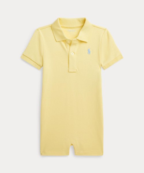 POLO RALPH LAUREN(POLO RALPH LAUREN)/(ベビー)ソフト コットン ポロ ショートオール/700イエロー