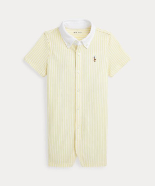 POLO RALPH LAUREN(POLO RALPH LAUREN)/(ベビー)ストライプド ニット オックスフォード ショートオール/999マルチカラー