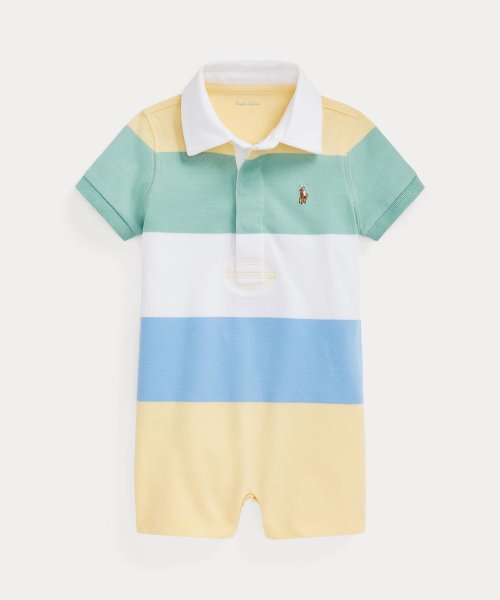 POLO RALPH LAUREN(POLO RALPH LAUREN)/(ベビー)ストライプド コットン ジャージー ラグビー ショートオール/999マルチカラー