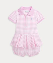 POLO RALPH LAUREN/(ベビー)ギンガム メッシュ ポロ バブル ショートオール/505877948