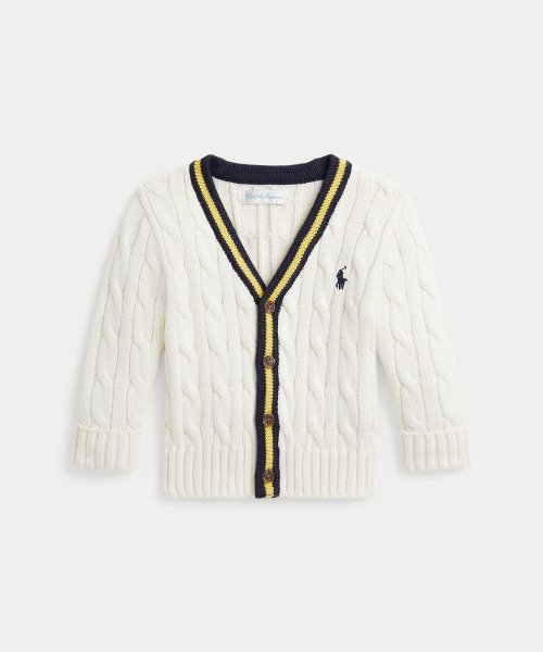 POLO RALPH LAUREN(POLO RALPH LAUREN)/(ベビー)コットン クリケット カーディガン/101ナチュラル