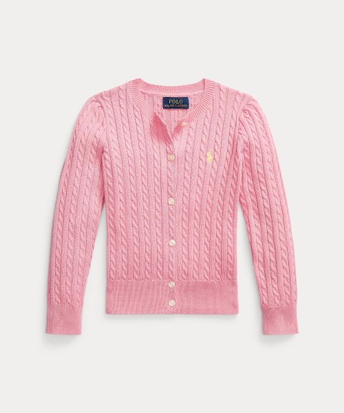 POLO RALPH LAUREN(POLO RALPH LAUREN)/(ガールズ 2才～6才)ミニケーブル コットン カーディガン/650ピンク