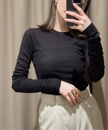 NOBLE(ノーブル)/【NINETY PERCENT】Rib Long Sleeve Top/ブラック