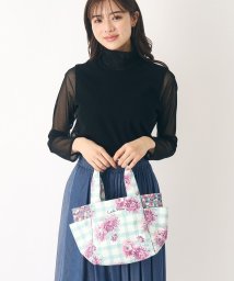  LAURA ASHLEY(ローラアシュレイ)/【UK本国一推し柄】バーンズフィールド柄 ランチトートバッグ/グリーン（122）