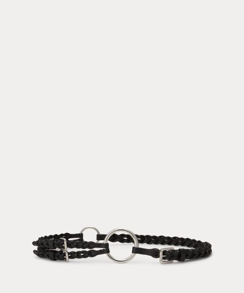 トライストラップ Oリング ブレーデッド レザー ベルト 