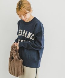 ITEMS URBANRESEARCH(アイテムズ アーバンリサーチ（レディース）)/カレッジロゴニットプルオーバー/NVY