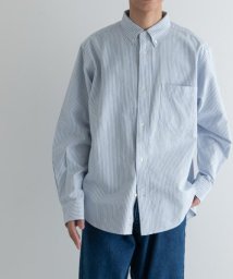 URBAN RESEARCH DOORS(アーバンリサーチドアーズ)/FORK&SPOON　オックスロングスリーブシャツ/BL/STRIPE