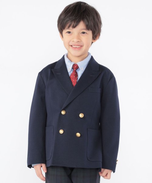 SHIPS KIDS(シップスキッズ)/SHIPS KIDS:110～130cm / ポンチ ダブル ジャケット/ネイビー