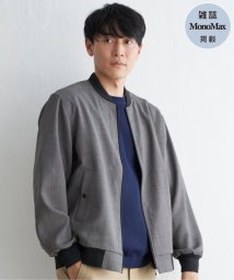 ikka/【雑誌MonoMax4月号掲載】イージーケアリネンライクブルゾン/505729432