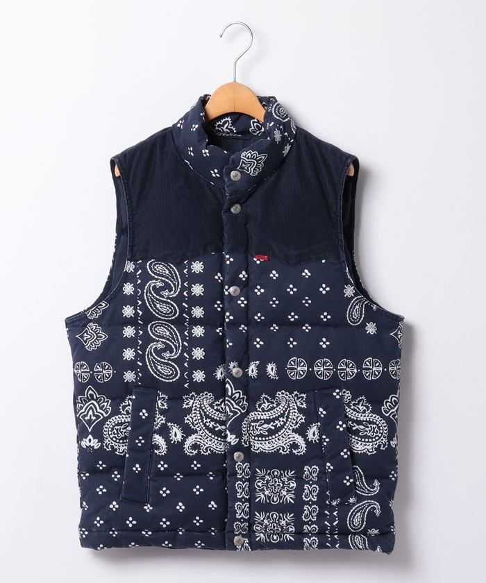 Levi's/リーバイス ウエスタンペイズリー柄ダウンベスト セール