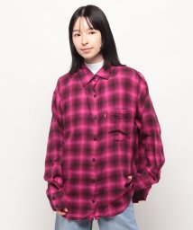 LEVI’S OUTLET/NOLA オーバーサイズシャツ レッド LUCINDA PLAID/505863694